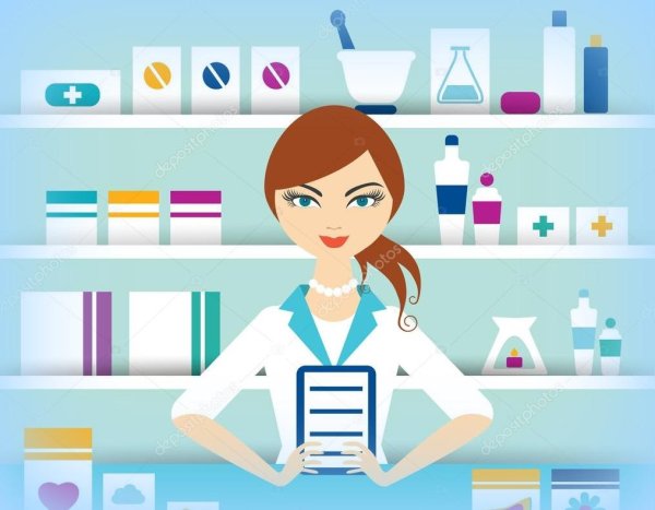 Аптекарь иллюстрация