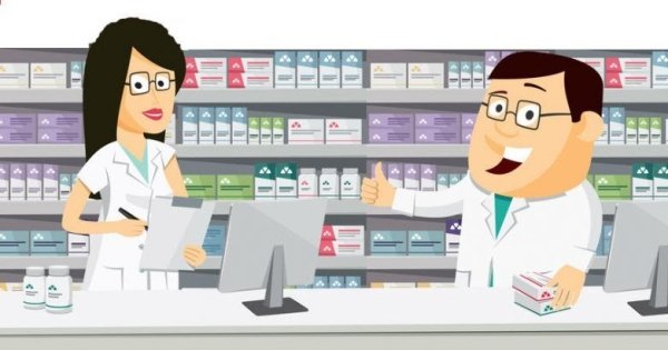 Фармацевт нарисованный