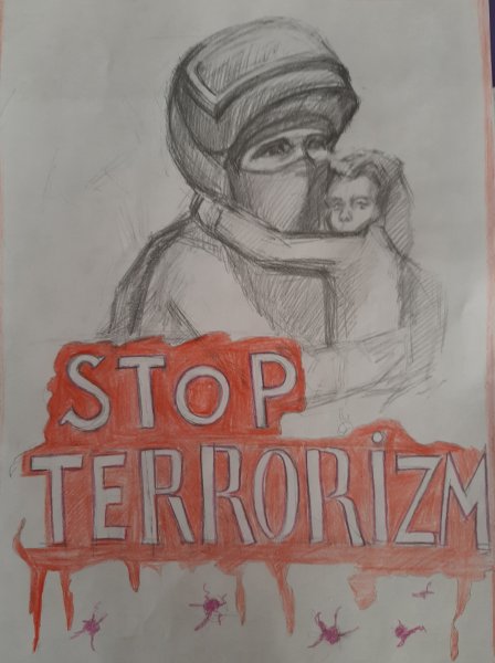Нет терроризму рисунки
