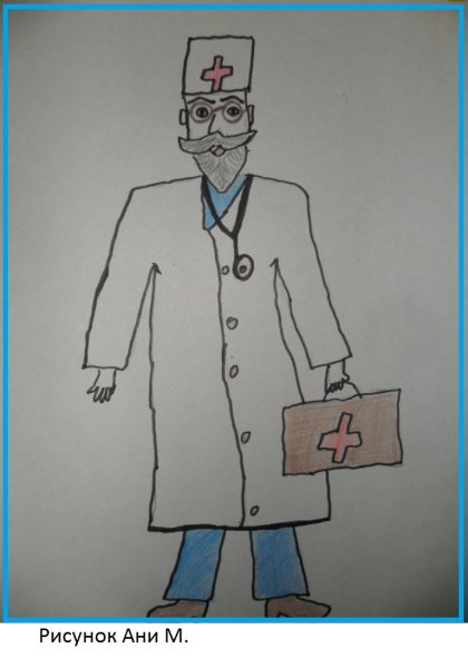 Раскраска медсестра для детей