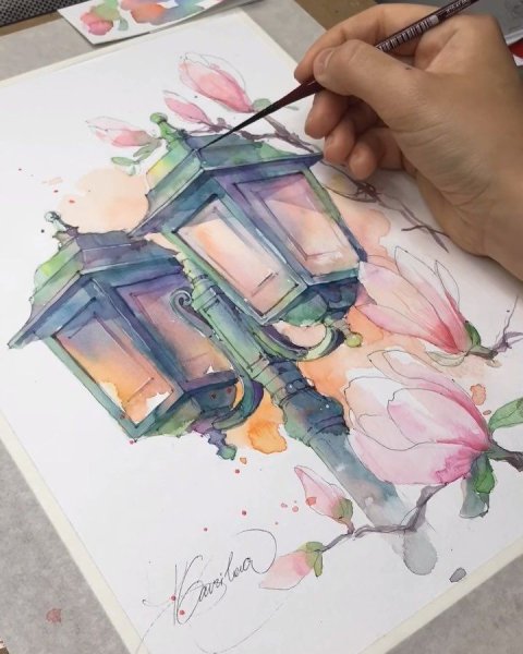 Скетчинг Лаванда