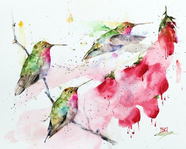 Портрет Билли Айлиш акварелью