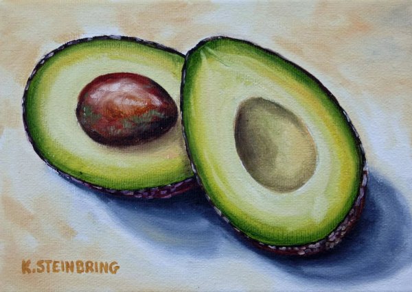 Авокадо срисовать