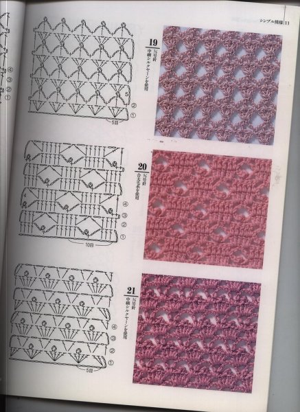 Фантазийные узоры крючком