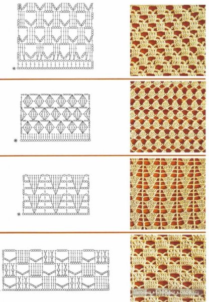 Вязание крючком узоры для начинающих