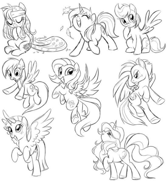 Стили рисования пони