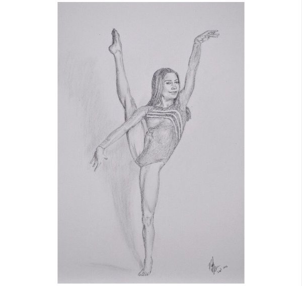 Раскраска гимнастка