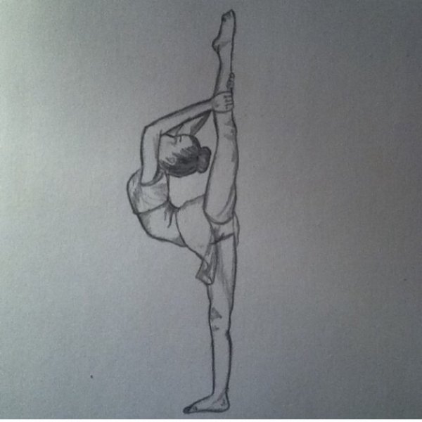 Гимнастика рисунки карандашом