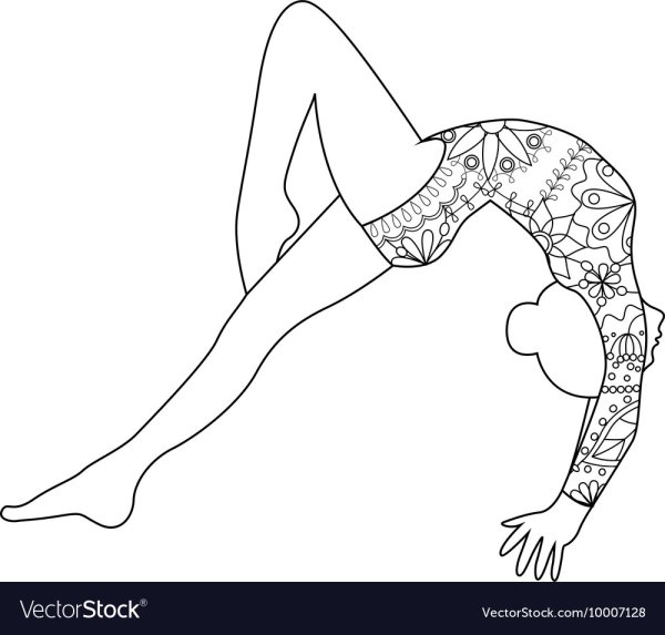 Раскраска гимнастика