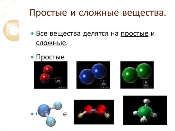 Простые вещества и сложные вещества в химии