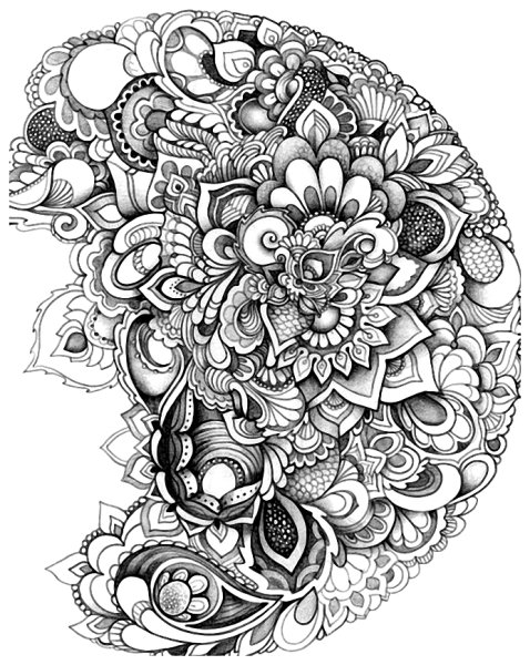 Черной гелевой ручкой