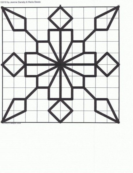 Геометрический орнамент клетка