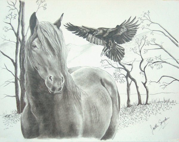 Сложные картины карандашом