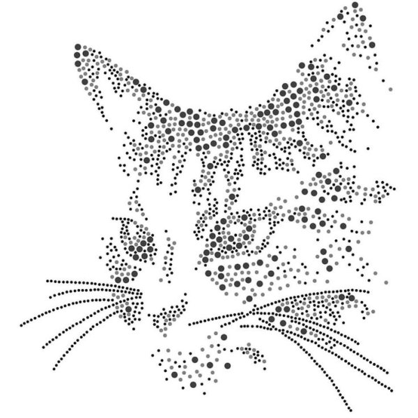 Точечный трафарет для страз