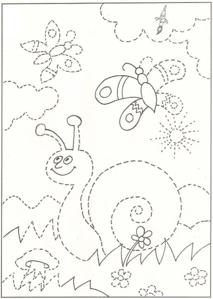 Раскраски для мелкой моторики