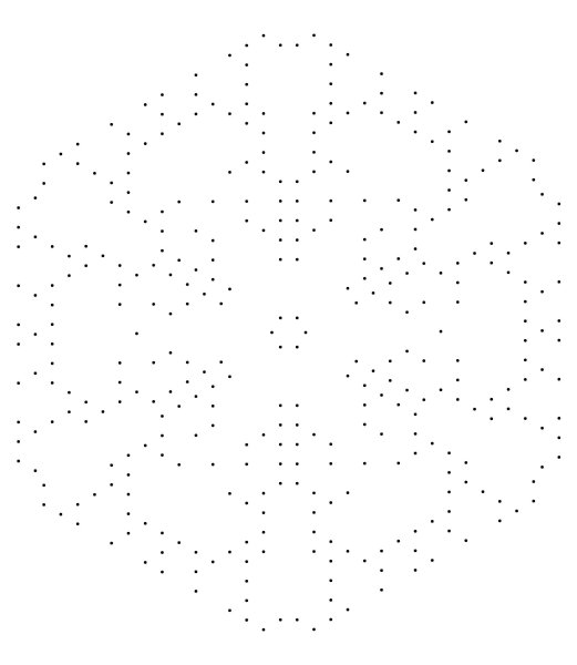 Рисование мандалы по точкам