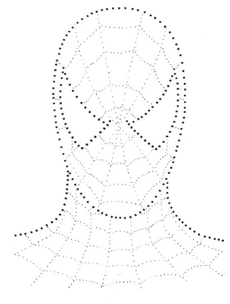 Человек обвести по точкам