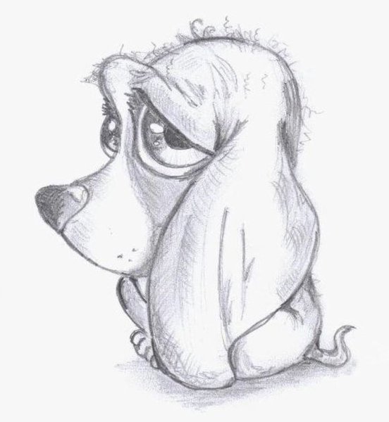 Рисунки карандашом грустные