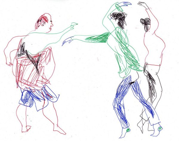 Наброски гимнасток