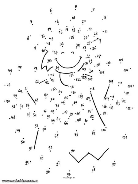 Соединить по точкам сложные