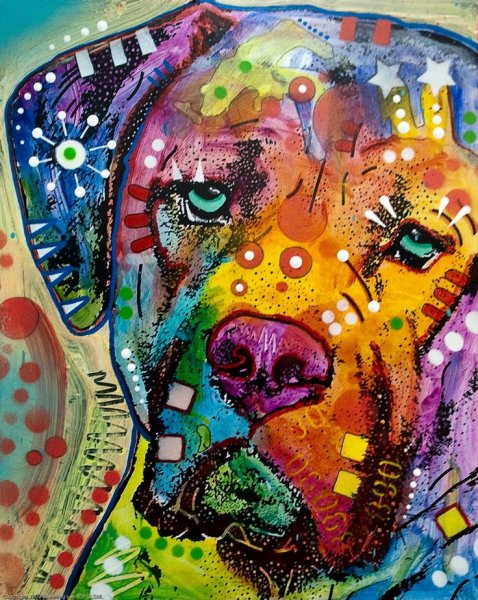 Витраж красками