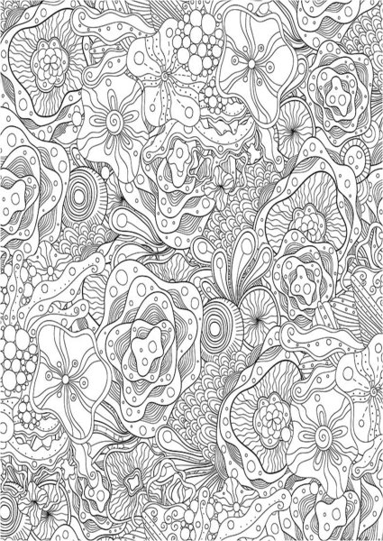 Раскраски сложные узоры