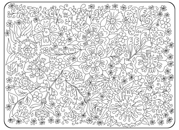 Раскраски для девочек сложные