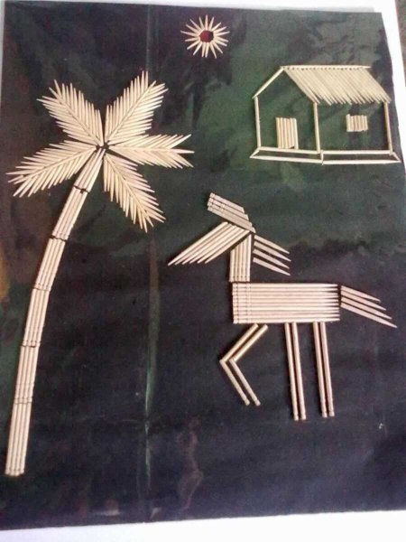 Простые поделки из спичек для детей