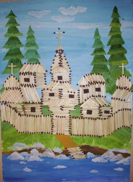 Мозаика из спичек для детей