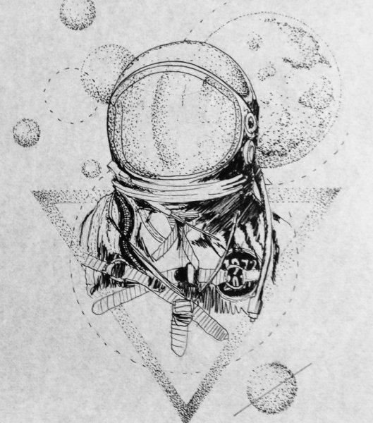 Раскраска. В космосе