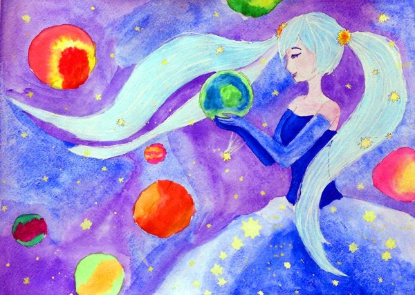 Космос рисунок