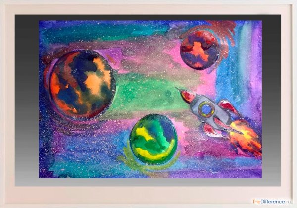 Космический пейзаж для детей