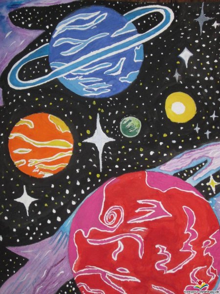 Рисунок на тему космос