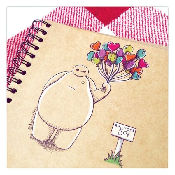 Рисунки в личный дневник