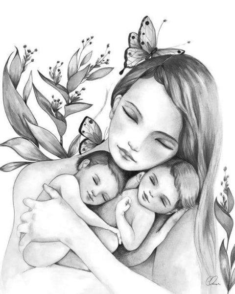 Картинки для срисовки для мамы