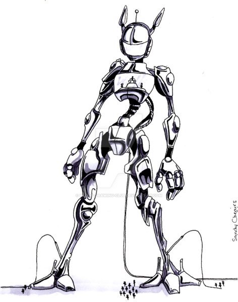 Роботы рисунки Графика