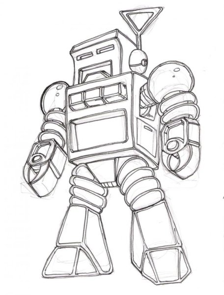 Тоботы рисунок карандашом