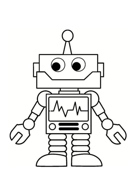 Карандашные рисунки роботов