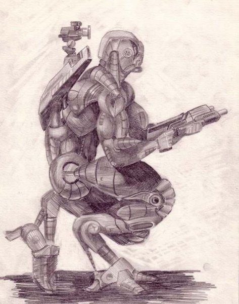 Робот карандашом