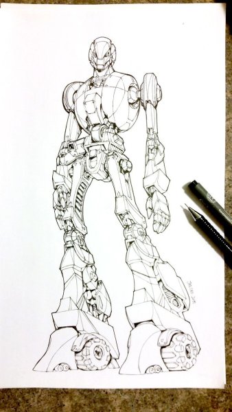 Раскраска Живая сталь Майдас