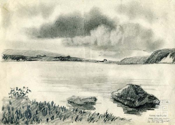 Байкал карандашом