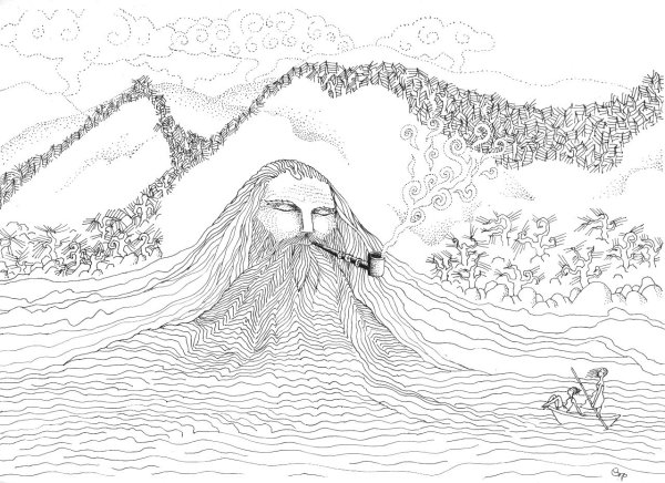 Байкал карандашом