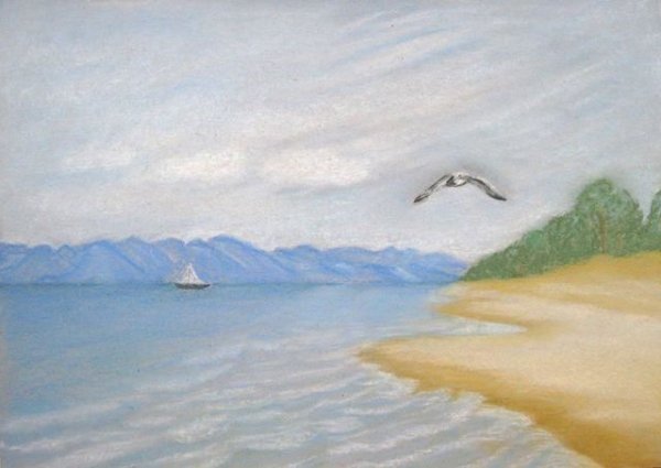 Пейзаж рисунок карандашом