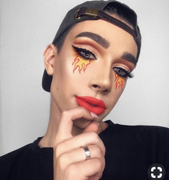 Макияж Джеймс Чарльз оранжевый