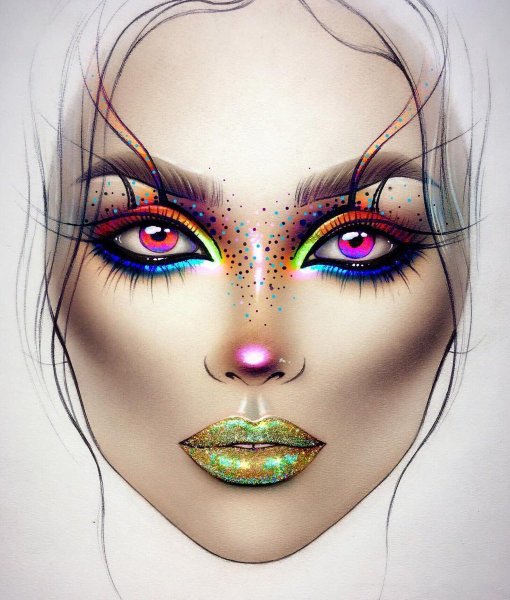 Необычный макияж