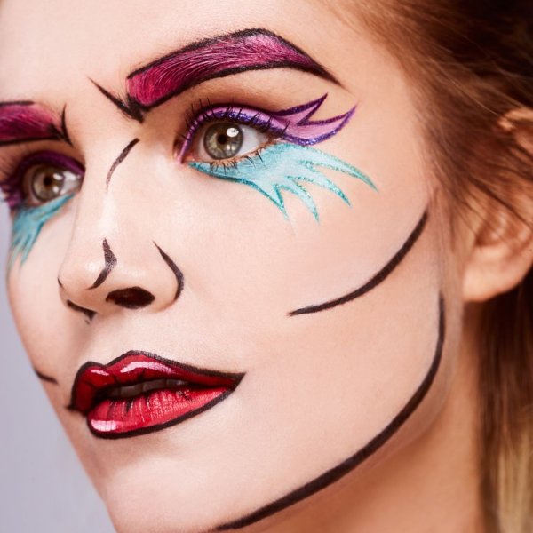 Макияж пламя
