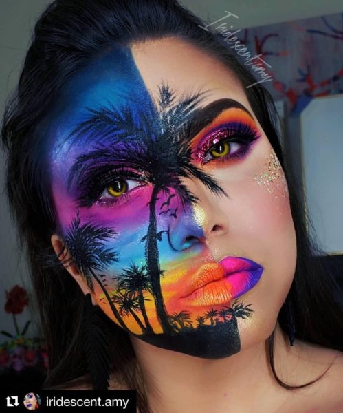 Красивый макияж глаз на Хэллоуин