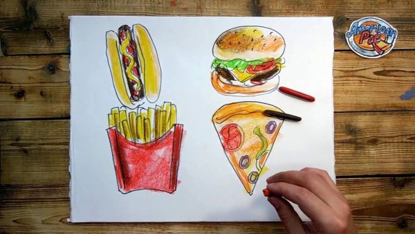 Рисунок моя любимая еда