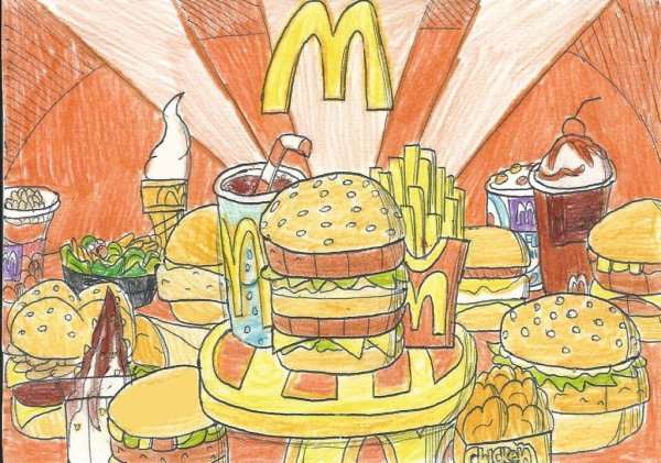 Рисование праздничный стол