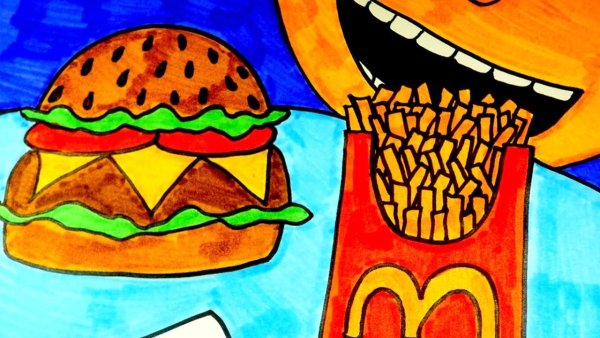 Рисование макдональдс